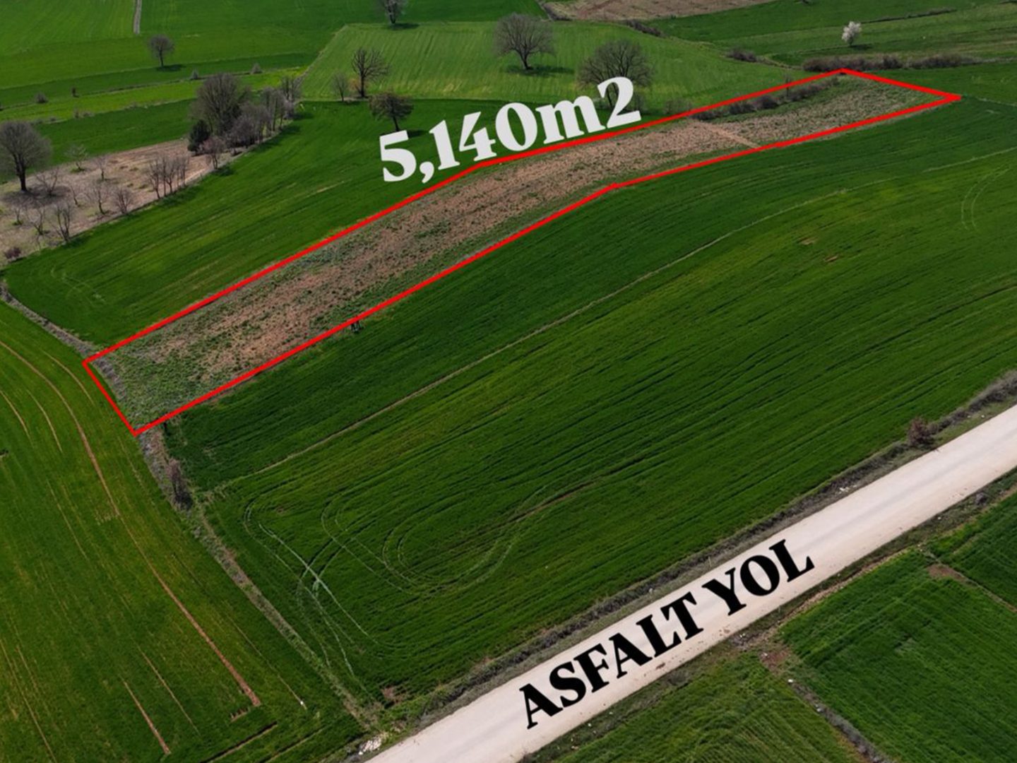 KURUOĞLU NDAN MERKEZ BEYCE KÖYÜNDE SARI ALANDA 5140 M² ARSA
