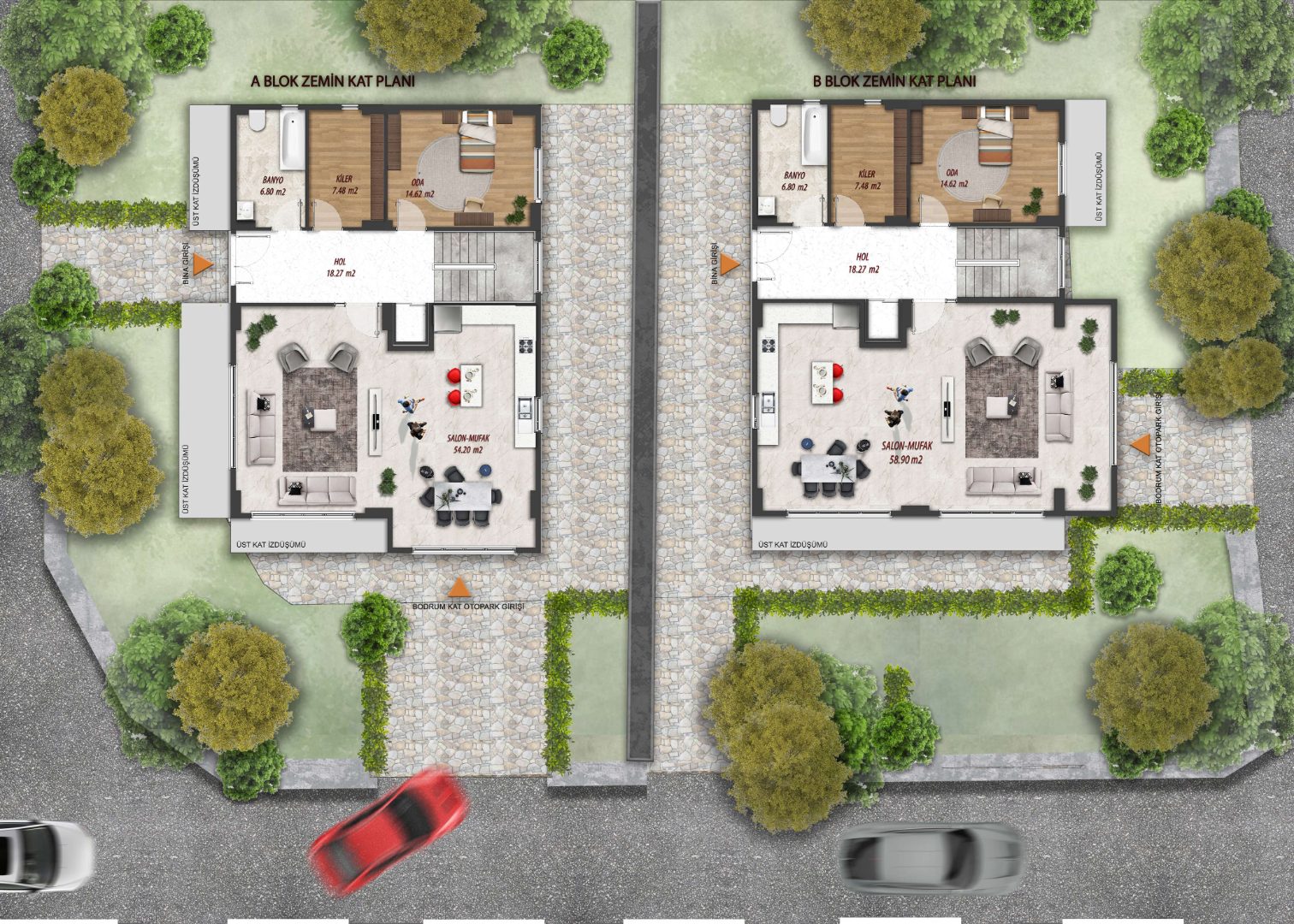 KURUOĞLU 'NDAN YEŞİLKENT MH. SATILIK 590 M² TRIPLEX VİLLA - 7