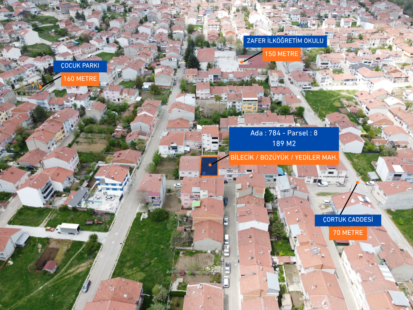 KURUOĞLU' NDAN YEDİLER MAH. SATILIK 189 M2 ARSA